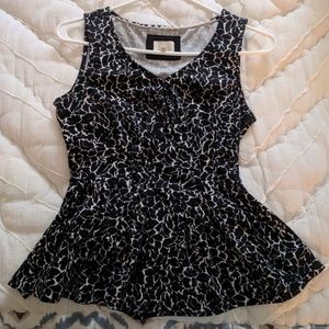 Anthropologie Deletta peplum top